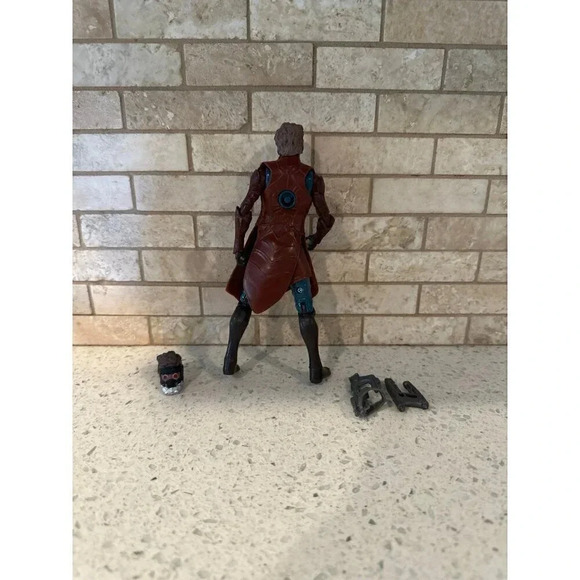 Guardians of the Galaxy Star-Lord Action Figure 2 HEADS 2 GUNS #db - Picture 2 of 2